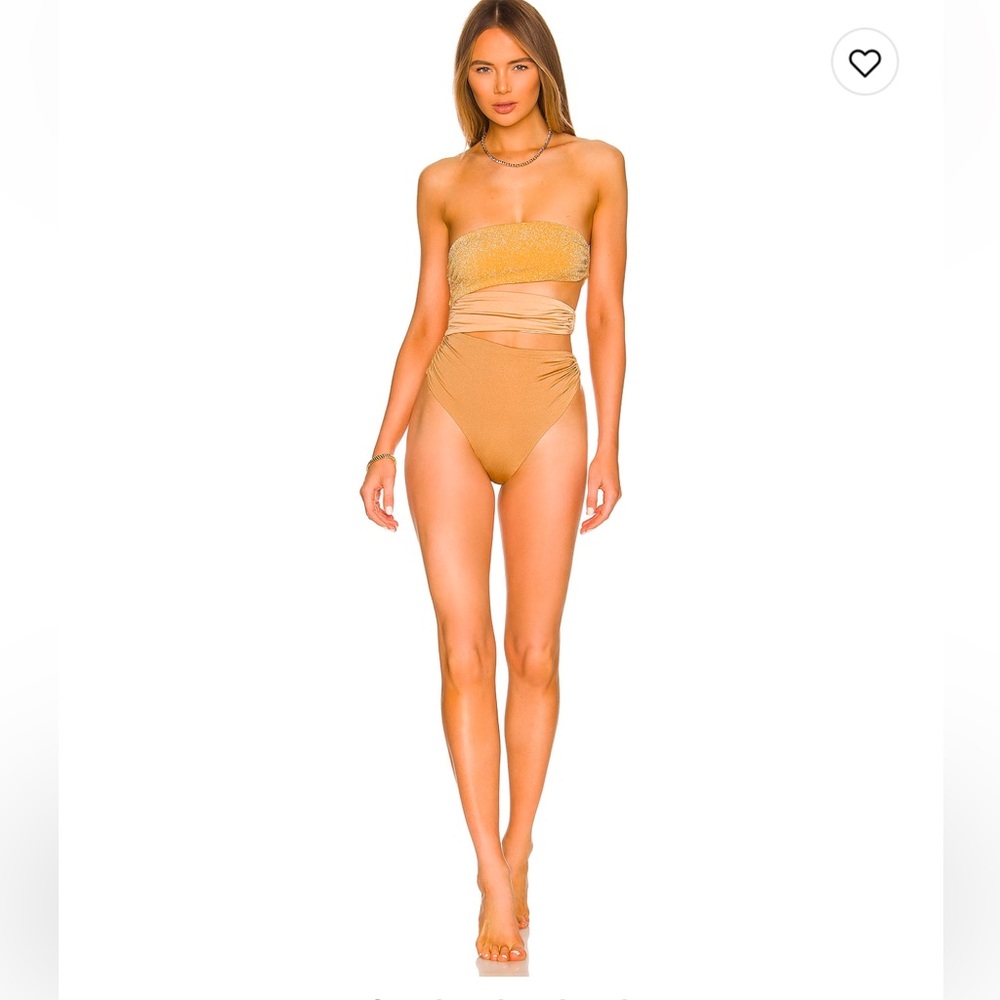 Baobab Collection Tan One Piece Swimsuit